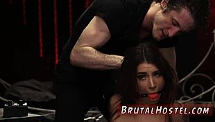 Bound teen tourist felicity screams in first time anal bondage hardcore