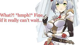 Genshin Noelle's Gentle Femdom Footjob Worship Makes Servant Cum In Paizuri Bliss