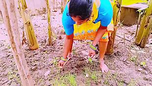 village maid big boobs fucked outdoor telugu dirty talk