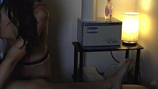 Secret Oiled Handjob Rips Clothes