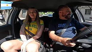 A Transsexual Mais Bela Da Argentina Entra Na Carona E Apronta Pelas Ruas De Buenos Aires Babyjazmin