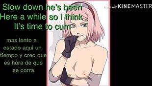 Sakura, Hinata and Sarada JOI in Spanish