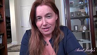 Aunt Natasha's Redhead Lips Wrap Your Cock in Texas POV