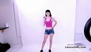 this egyptian goddess spreads wide on sofa for hard fuck during her modeling casting