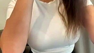 Stepmom's Short Skirt Reveals Bra Teasingly
