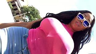 Big Tits Stepmom Oils Wet Pussy Masturbating Hard While Dad Works