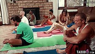 i get caught by yoga babe lilith grace in wild gangbang