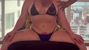 Stepmom's Taboo Massage Ends in Risky Stepson Cum!