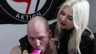 Ellie shoule commands in femdom bundle: panty sniffing, facesitting joi, and foot worship joi.