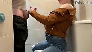 boyfriend takes me to dinner then pounds my ass hard in restaurant toilet
