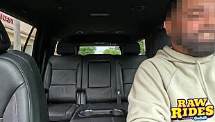 blonde big tits amateur licks gf pussy in ride share to club