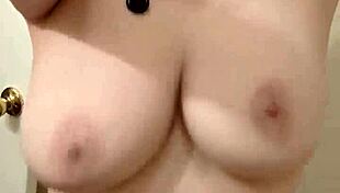 Watch me oil my chubby curves and huge tits in the steamy bath