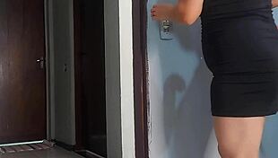 😈 risky sex with my husband's best friend while he workouts nearby