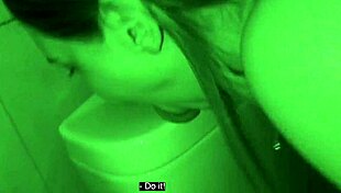 Blonde bombshell, ready for rough doggy in the nightclub toilet quickie?