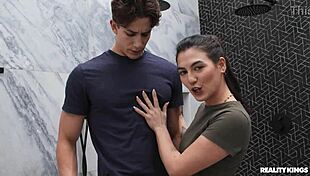 Reality Kings bathroom remodel turns into wild choking fuck