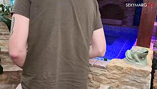 Private french jacuzzi gangbang intense fuck with 3 guys deepthroat cum in curvy milf