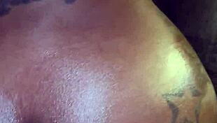 Skinny Ebony Milf Takes Messy Anal in Living Room Doggystyle Sloppy Spit