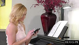 beautiful big cock shemale pounds kate england's wet pussy hard