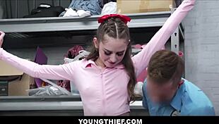 Tiny Tits Teen Shoplifter Fucked by Guard After Cavity Search Daisy Fox Nicky Rebel