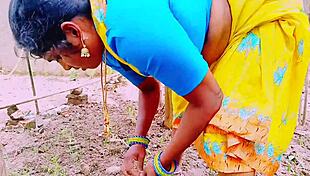 village maid big boobs fucked outdoor telugu dirty talk