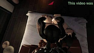 Two fat-ass bunnies roughly creampied by huge black cock in heat