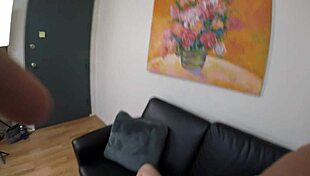 Skinny Lala Rose Gags on Cock Deepthroat Chokes in Hardcore Casting POV Fuck