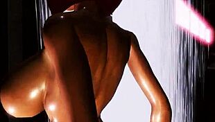 Why stop at the last rest area when we can play with these big ebony tits riding hard?