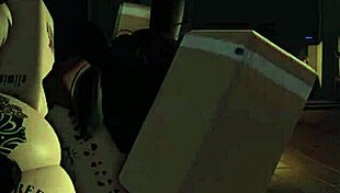 Two fat-ass bunnies roughly creampied by huge black cock in heat