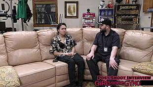 mara luv backstage latex gloves shaved pussy tease second opinion closeup fetish