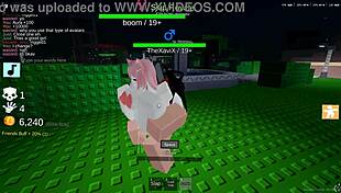 boldly creampie pounding my slutty girlfriend in roblox