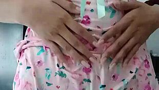 hey girl 😍 my sexy pink pajamas on innocent model colleague colleague looks so hot 🔥