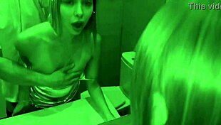 Blonde bombshell, ready for rough doggy in the nightclub toilet quickie?