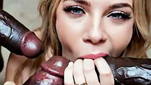 A cute asian pornstar dives into rough outdoor 3some with interracial creampie and muff diving