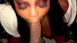 Latina milf with huge natural tits gets fucked hard after sneaking upstairs