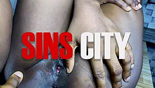 Petite african bent over takes deep wet pussy pounding doggystyle missionary