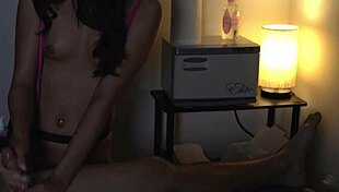 Secret Oiled Handjob Rips Clothes