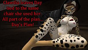 Furry shemale demon hunter fucks cartoon monster