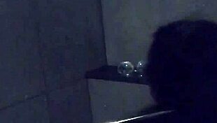 asian wife slut dildos her pussy in gym shower... watch her vibe those big nipples