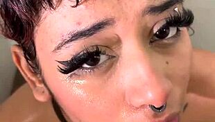 gothic girl with huge tits guzzles best piss in wild homemade scene