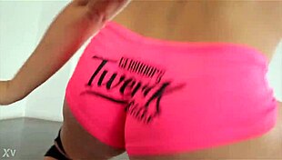Twerking babes shake their sexy curves in rhythmic dance moves