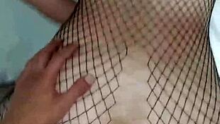 My petite schoolgirl returns horny in fishnets craving bareback creampie sex.