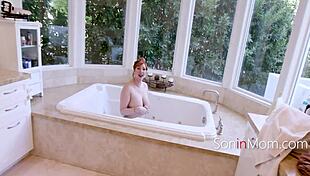 sharing BATHTUB with STEPMOM gets TOO HARD to keep PLATONIC