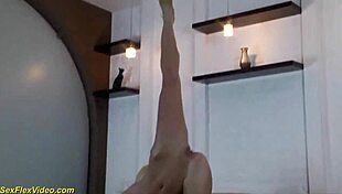 Extreme Flexible Gymnast Stretches Sexily!