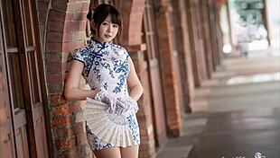 helene tw jerk off challenge part 4 in chinese dress