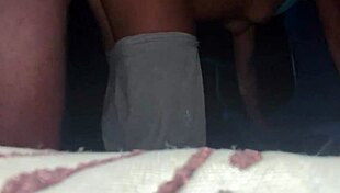 Homemade wife takes huge cock creampie bent over outdoors