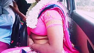 Indian Saree Housewife Begs Boyfriend For Car Cock While Cheating Hard!