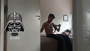 i can't stop sniffing this blonde's sweaty gym panties on hidden cam