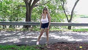 jenni noble monster tits bounce in van fuck cowgirl deepthroat titty ride