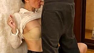 amateur skirt socks girl moans loud during deep face fucking monster cock