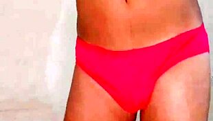 A pakistani shemale kinner strips naked teasing with erotic dance